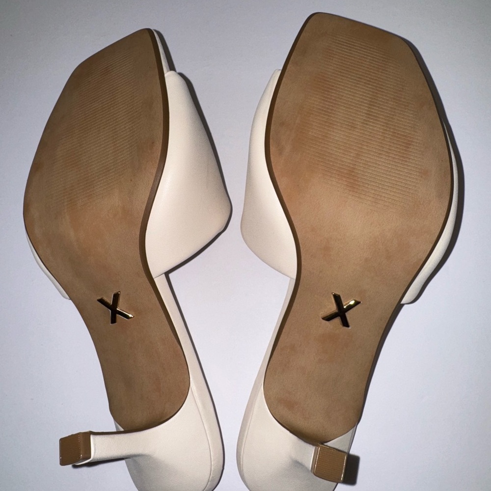 Express Cream Women's Mule Sandals - Picture 2 of 3